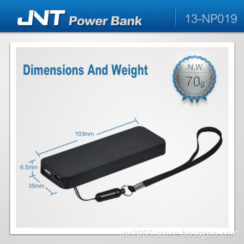 Reachargeable Urthin Li-Polymer Power Bank with Key-Chain